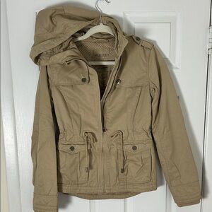 Aeropostale Beige Quilted Jacket